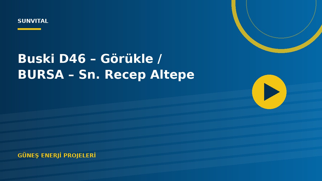 Buski D46 – Görükle / BURSA – Sn. Recep Altepe